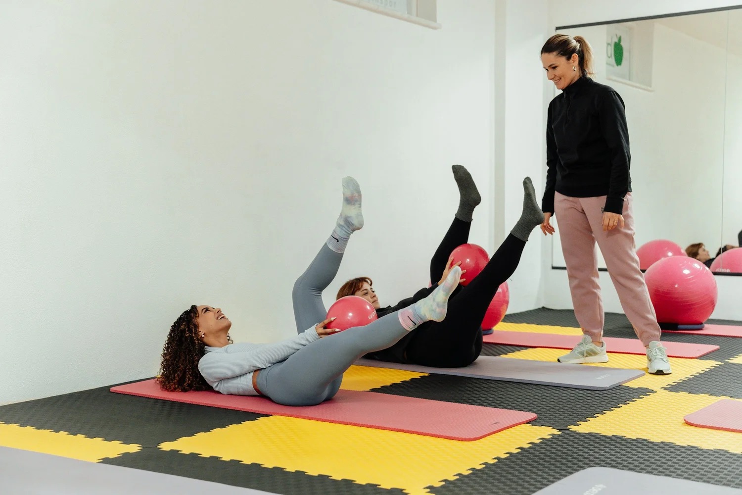 a mat pilates exercise