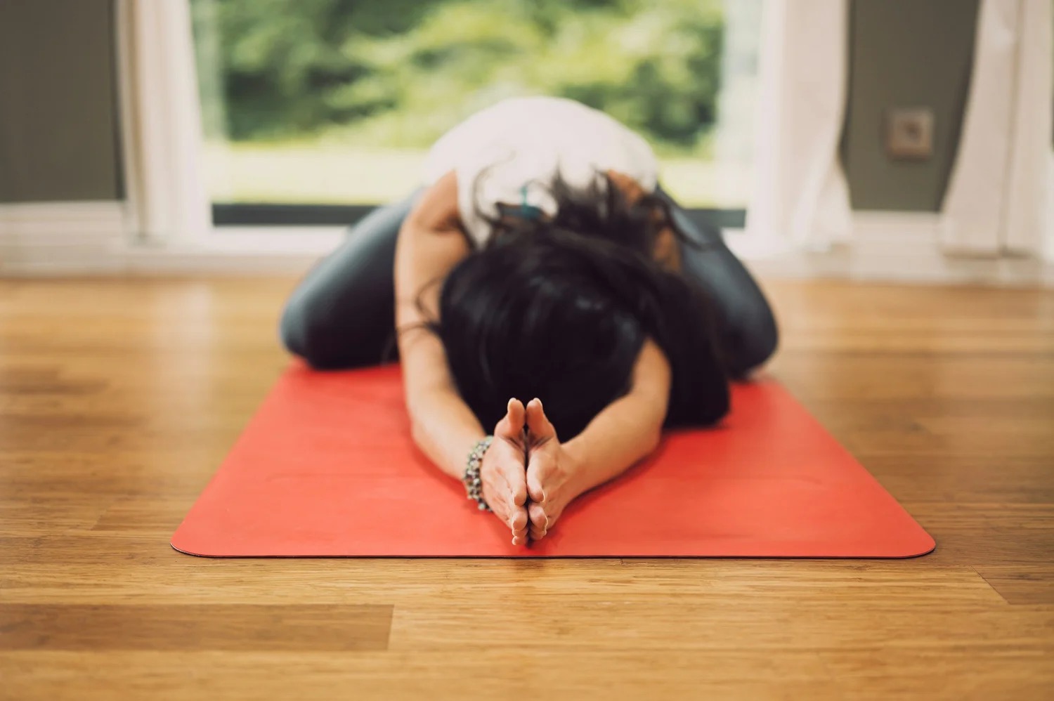 resting deeply in a supported pose